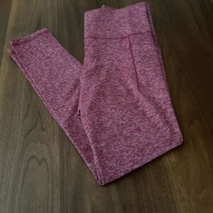 Athleta red Heathered Leggings small